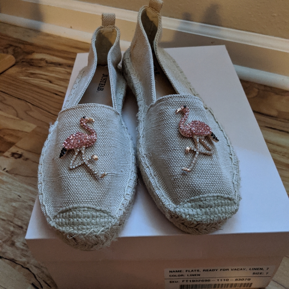 Flamingo Canvas Slip On